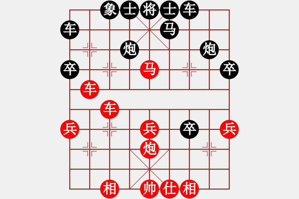 象棋棋譜圖片：上帝傳說[894032595] -VS- 意悠心輕[38090586] - 步數(shù)：30 