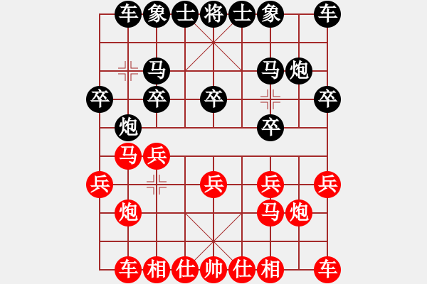 象棋棋譜圖片：謝俠遜先和 馮敬如 - 步數(shù)：10 