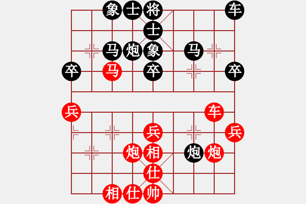 象棋棋譜圖片：夜郎游俠[黑] -VS- 太極[紅] - 步數(shù)：40 