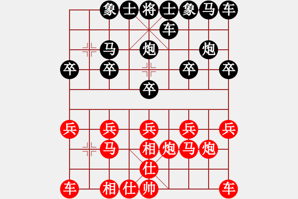 象棋棋譜圖片：wj[1091708730] -VS- 橫才俊儒[292832991] - 步數(shù)：10 