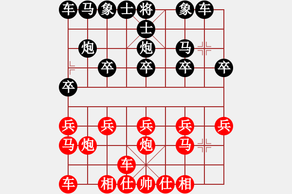 象棋棋譜圖片：清風(fēng)[紅] -VS- 行者必達(dá) [黑] - 步數(shù)：10 