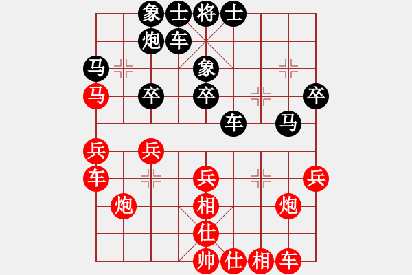 象棋棋譜圖片：鐮刀幫女將(北斗)-勝-魔叔(天罡) - 步數(shù)：30 