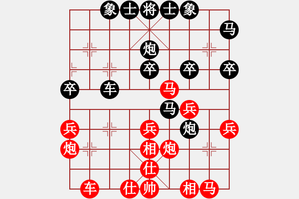 象棋棋譜圖片：D33 中炮進(jìn)三兵對(duì)左炮封車轉(zhuǎn)列炮 紅七路馬 Redmi Note 5 勝 朱育良 - 步數(shù)：30 