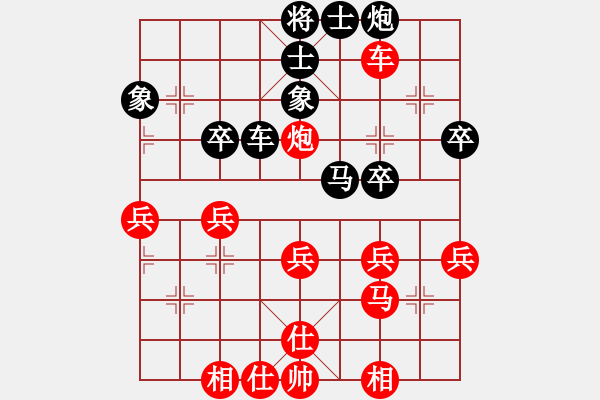 象棋棋譜圖片：烏金中槍劉(2段)-勝-huolh(1段) - 步數(shù)：40 