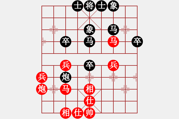 象棋棋譜圖片：執(zhí)著一生(4段) 負(fù) 九級車震(1段) - 步數(shù)：40 