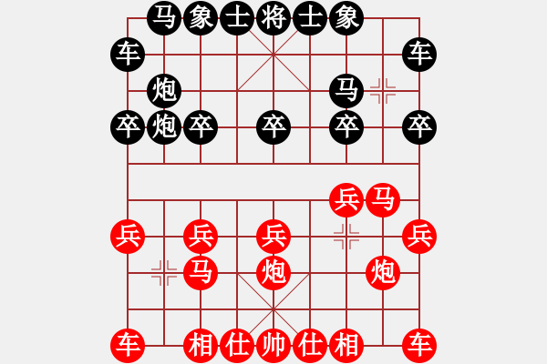 象棋棋譜圖片：◤∷人間戰(zhàn)神∷◥[2849254017] -VS- 戰(zhàn)神[327626076] - 步數(shù)：10 