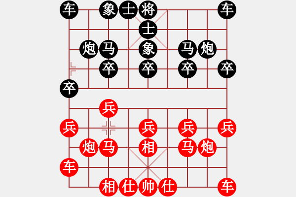 象棋棋譜圖片：歐陽玲[紅] -VS- 棋心閣芊羽[黑] - 步數(shù)：10 