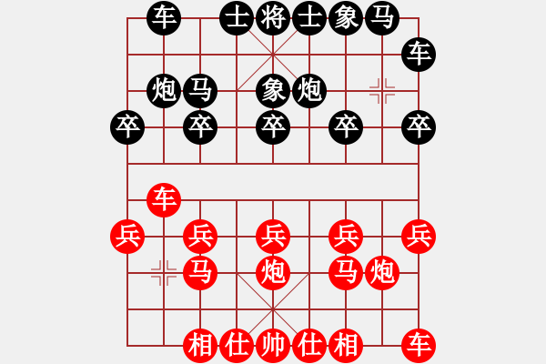 象棋棋譜圖片：新一代大熊貓先勝蘇雅琳_紅方過河炮.pgn - 步數(shù)：10 