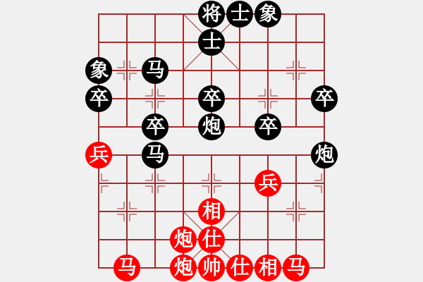 象棋棋譜圖片：游戲玩家[-] -VS- 水中蛟龍[1437295124] - 步數：40 