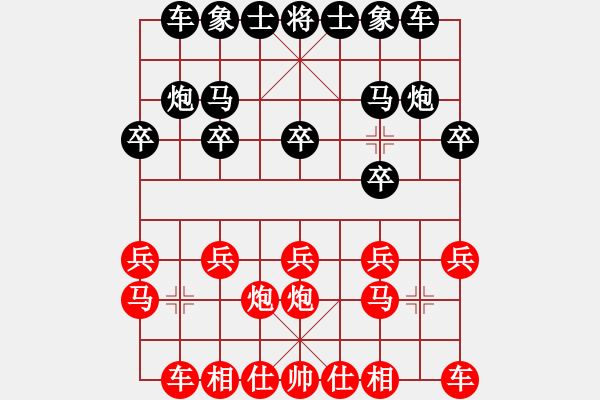 象棋棋譜圖片：huopao(4段)-勝-wlxs(4段) - 步數(shù)：10 