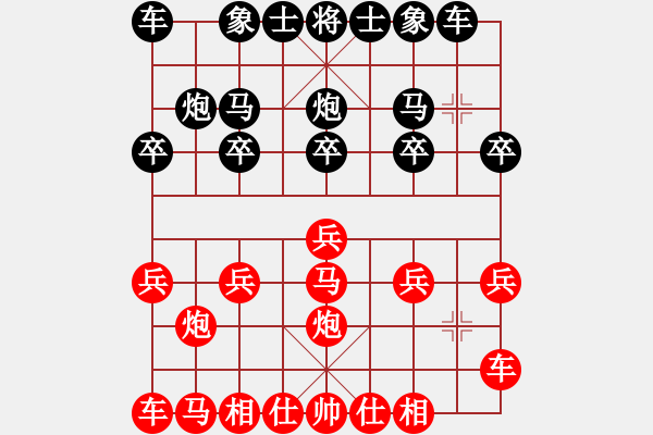 象棋棋譜圖片：橫才俊儒[292832991] -VS- 老周[918828968] - 步數(shù)：10 