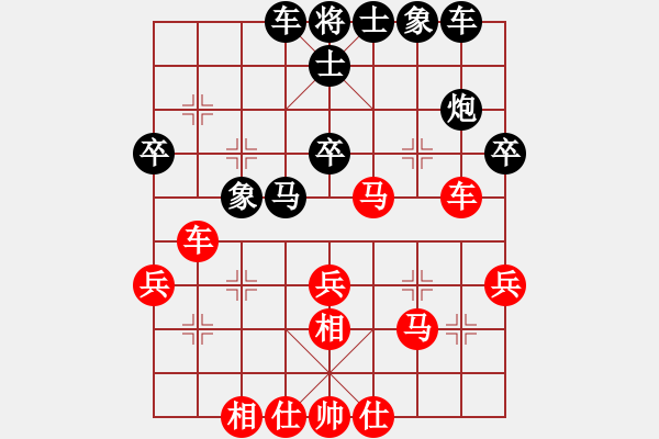 象棋棋譜圖片：雪擁蘭關(guān)(8段)-勝-童節(jié)爐(4段) - 步數(shù)：40 