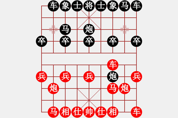 象棋棋譜圖片：小明五七炮白鶴芋k10炮四平三 - 步數(shù)：10 