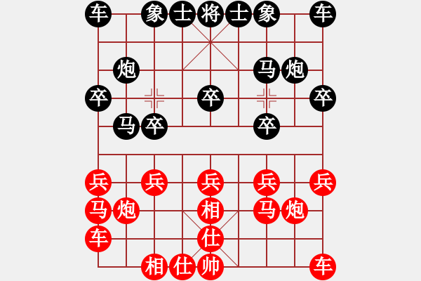 象棋棋谱图片：王国敏 先和 李宏杨 - 步数：10 