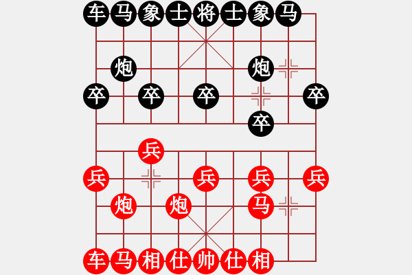 象棋棋譜圖片：過宮炮對進(jìn)7卒黑7路炮（旋風(fēng)V7.0拆棋）紅勝 - 步數(shù)：10 