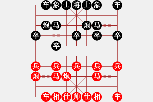 象棋棋譜圖片：吉林省棋牌運動管理中心 周文鐵 勝 湖南省體育局 虞圣暢 - 步數(shù)：10 