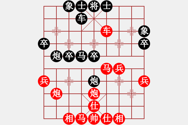 象棋棋譜圖片：王彩竹(1段)-勝-為人民服務(4段) - 步數(shù)：40 