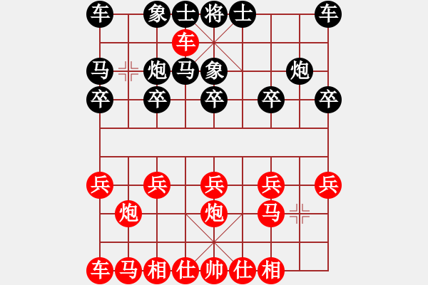 象棋棋譜圖片：橫才俊儒[292832991] -VS- 大海[1610207383] （頂） - 步數(shù)：10 