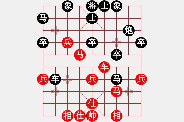 象棋棋譜圖片：小刀流過(guò)(2段)-負(fù)-金剛石(5段) - 步數(shù)：40 