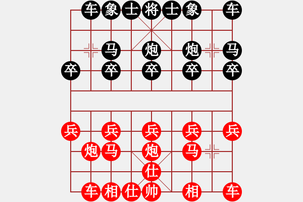 象棋棋譜圖片：南涼故人[787727163] -VS- 君子劍[2356803169] - 步數(shù)：10 