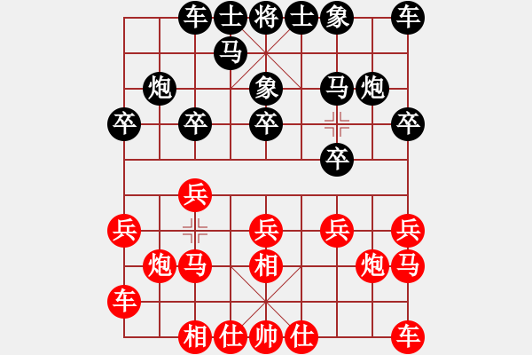 象棋棋譜圖片：遲曉方     先和 李守謙 - 步數(shù)：10 