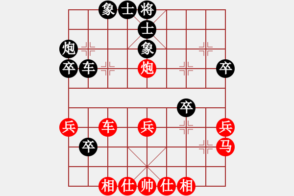 象棋棋譜圖片：孟嘗君[紅] -VS- 忘了我的人[黑] - 步數(shù)：40 