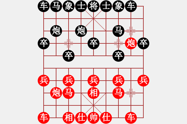 象棋棋譜圖片：高斯(2段)-勝-五星劍客(3段) - 步數(shù)：10 