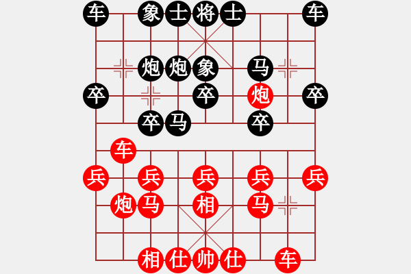 象棋棋譜圖片：高斯(2段)-勝-五星劍客(3段) - 步數(shù)：20 