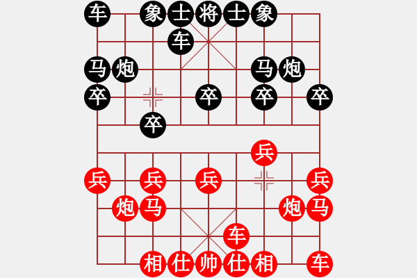 象棋棋譜圖片：象棋愛好者 VS 初級棋士 - 步數：10 