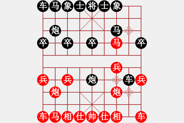 象棋棋譜圖片：天涯心[紅] -VS- 橫才俊儒[黑] - 步數(shù)：10 