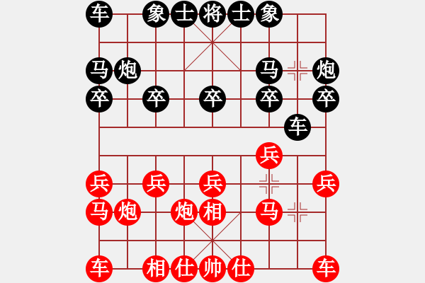 象棋棋譜圖片：中原胡一刀(3段)-負(fù)-狐狼的女人(5段) - 步數(shù)：10 