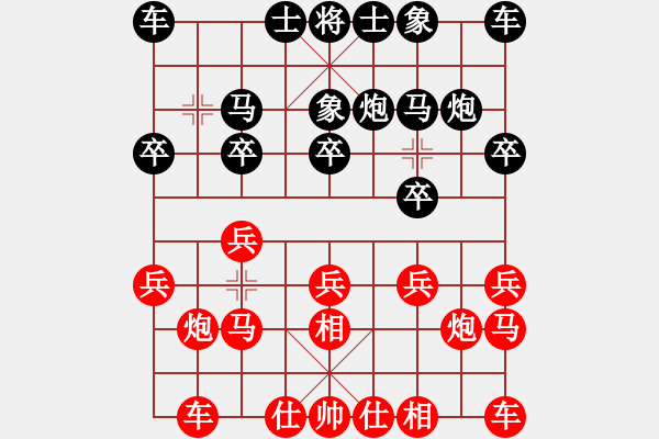 象棋棋譜圖片：臨海羨魚(3段)-和-眼花繚亂(3段) - 步數(shù)：10 