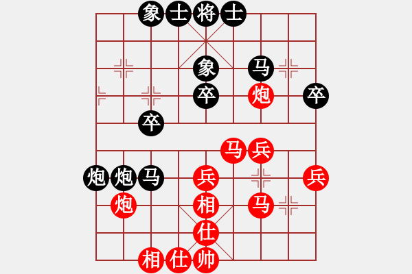 象棋棋譜圖片：廣東宗永生 (和) 上海胡榮華 (1999.1.21于滎陽) - 步數(shù)：40 