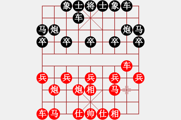 象棋棋譜圖片：象棋愛好者 VS 初級(jí)棋士 - 步數(shù)：10 