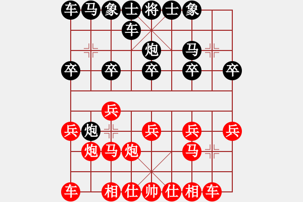 象棋棋譜圖片：筱藝[2861149990] -VS- 王子[1091129482] - 步數(shù)：10 