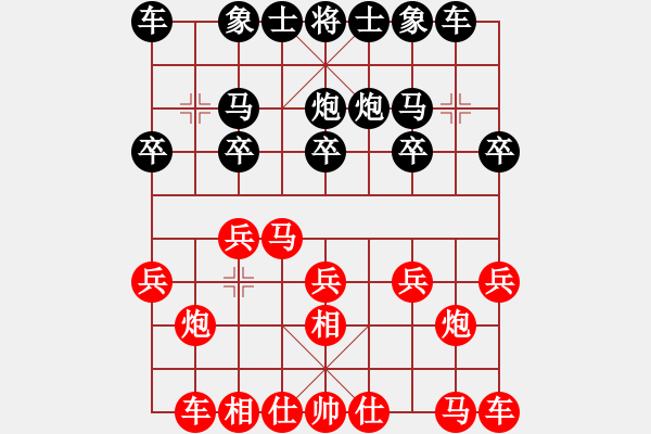 象棋棋谱图片：四川 赵攀伟 胜 杭州 蒋明成 - 步数：10 