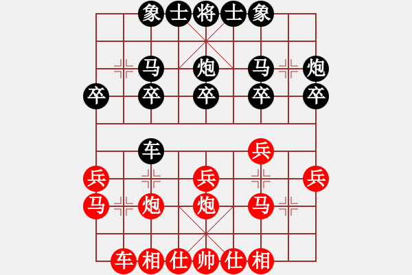 象棋棋譜圖片：110年1月12日中麒麟名手擂臺賽洪文賢先負(fù)范思善 - 步數(shù)：20 