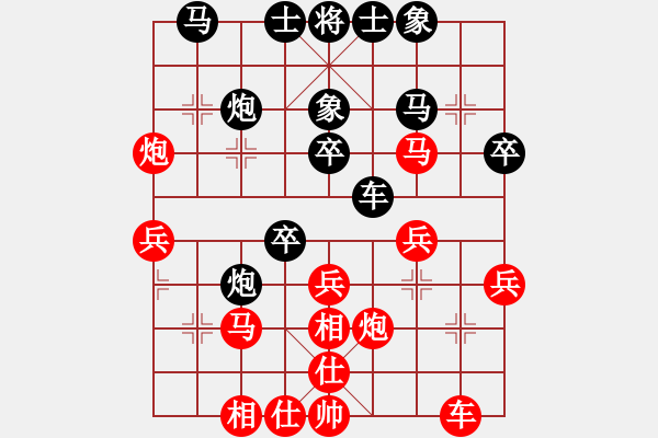 象棋棋譜圖片：10878局 A60-過(guò)宮炮局-旋九專(zhuān)雙核-新手 紅先負(fù) 小蟲(chóng)引擎24層 - 步數(shù)：30 