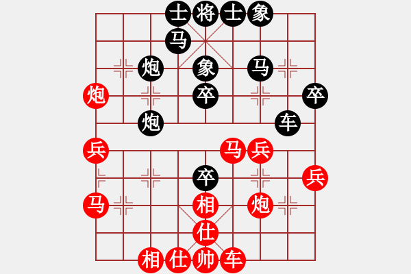 象棋棋譜圖片：10878局 A60-過(guò)宮炮局-旋九專(zhuān)雙核-新手 紅先負(fù) 小蟲(chóng)引擎24層 - 步數(shù)：40 