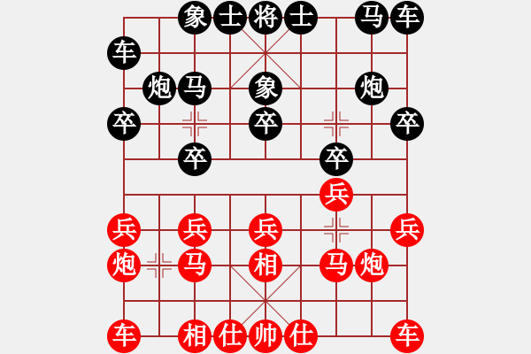 象棋棋谱图片：杨来群（攻擂者）先和刘文斌（副擂主）2018.11.15 - 步数：10 