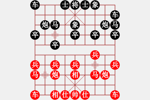 象棋棋譜圖片：農(nóng)仙人相殺弱8士象應(yīng) - 步數(shù)：10 