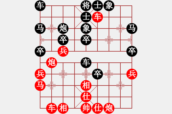 象棋棋譜圖片：qoqot(9星)-和-mlonkib(9星) - 步數(shù)：40 