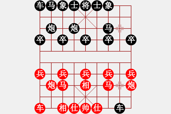 象棋棋譜圖片：真行家(無極)-和-dingbang(天罡) - 步數(shù)：10 