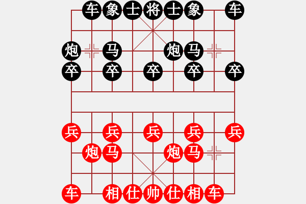 象棋棋谱图片：周小平 先和 蔡佑广 - 步数：10 