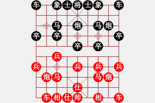 象棋棋譜圖片：2003年杭州市余杭區(qū)瓶窯鎮(zhèn)第四屆人民運(yùn)動(dòng)會(huì)象棋比賽 毛元嶺村 章銀泉 勝 翁家村 祁勇 - 步數(shù)：10 