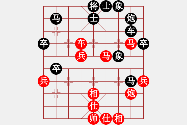 象棋棋譜圖片：第02輪 第15臺 萊蕪市代表隊沙紅軍 先和 青島市代表隊薛學(xué)禮 - 步數(shù)：60 