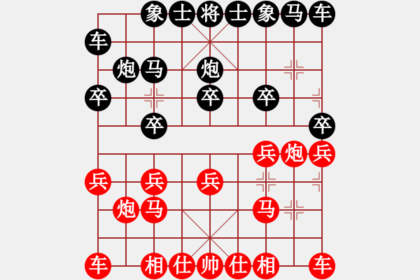 象棋棋譜圖片：2008年3月1日第一屆防軟擂臺(tái)第7局 熱血盟★棋迷[紅] -VS- 富貴張[黑] - 步數(shù)：10 