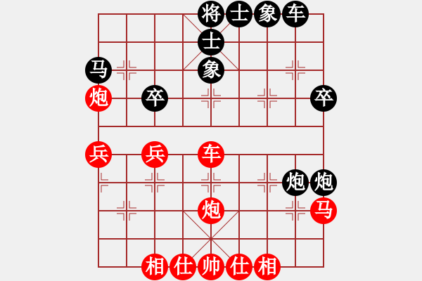 象棋棋譜圖片：黑右直車兵七進(jìn)一馬7進(jìn)6 - 步數(shù)：33 