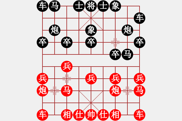 象棋棋谱图片：象棋老头(9段)-胜-古赵战神(7段) - 步数：10 