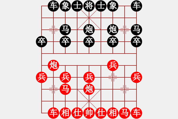 象棋棋譜圖片：仙人指路轉(zhuǎn)斗列炮（業(yè)四升業(yè)五評(píng)測(cè)對(duì)局）我后勝 - 步數(shù)：10 